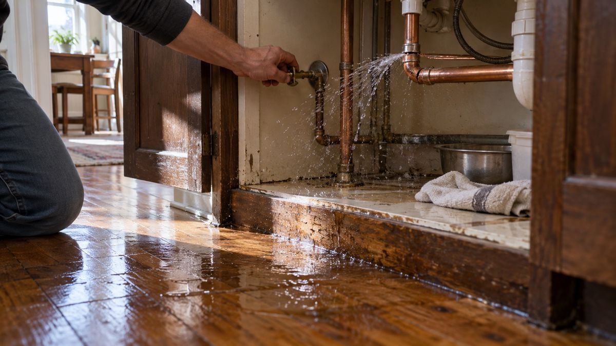 What to Do in the First 60 Minutes of a Burst Pipe in Washington